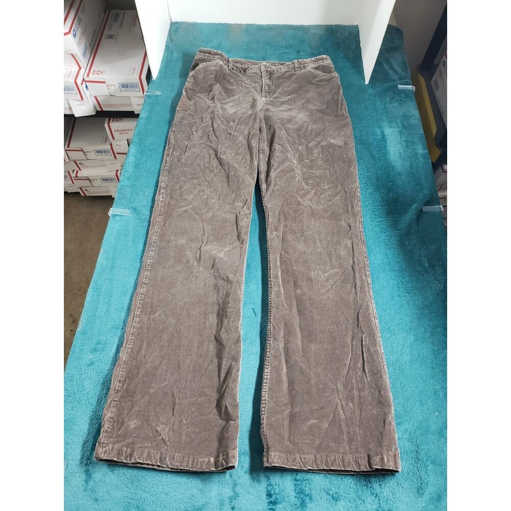 J Jill Jeans Size 12 Tall Womens Beige Corduroy Pants Ladies Mid Rise Bootcut - Picture 2 of 12